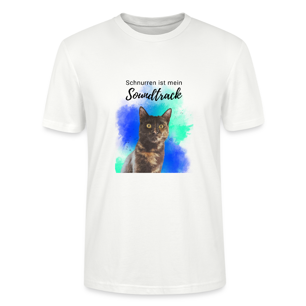 LiNBW. Männer T-Shirt Schnurren ist mein Soundtrack - Weiß
