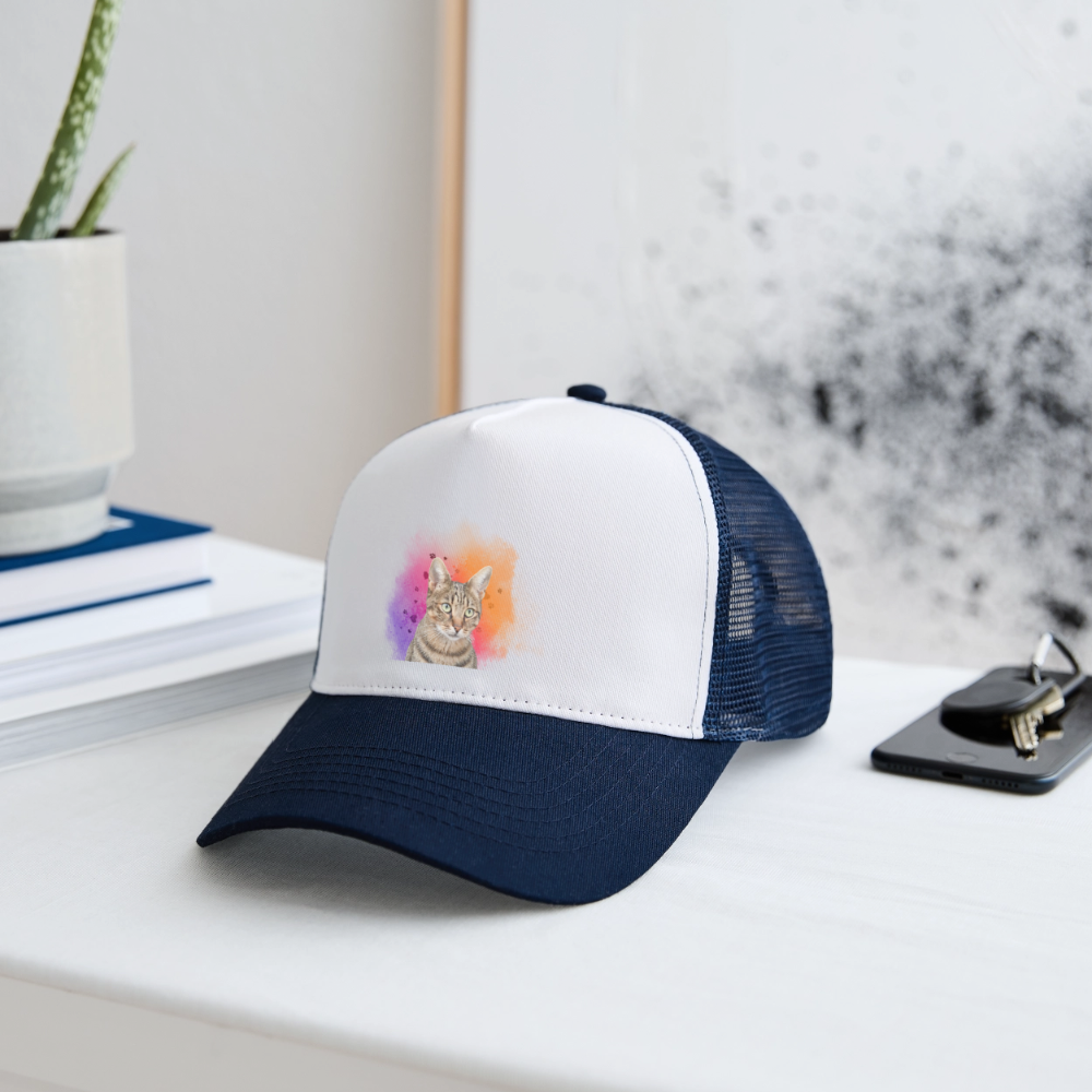 LiNBW. Cap Katze Pedro - Weiß/Navy