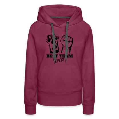 LiNBW.  Frauen Hoodie Best Team Ever - Bordeaux