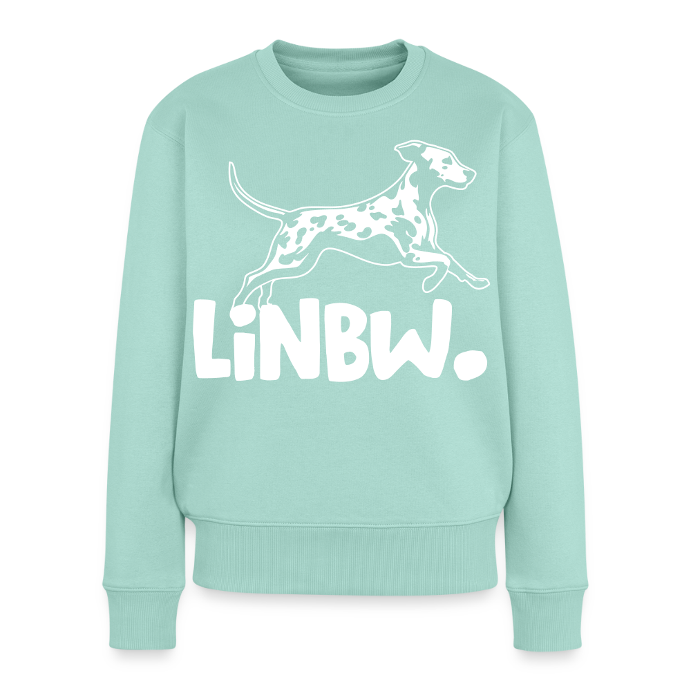 Damen Pullover „LINBW Logo“ – Dalmatiner Design – weißer Print 🐾🤍 - Mint 
