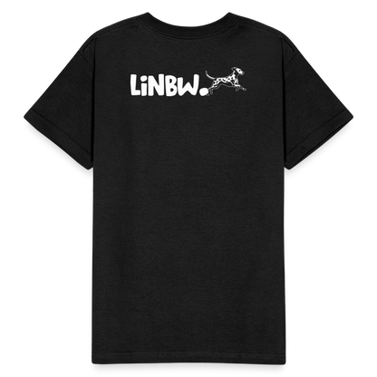 Kinder-T-Shirt – Life is not just black and white | Statement-Shirt mit Haltung - Schwarz