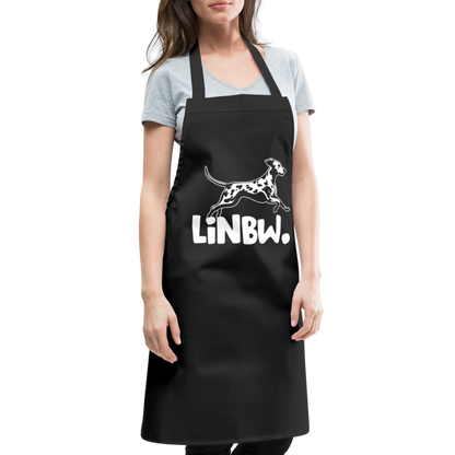 Kochschürze mit LINBW-Logo – schlicht, stilvoll & bewusst - Schwarz