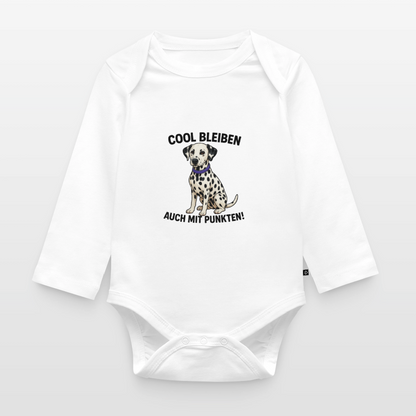 Baby-Body „Cool bleiben – auch mit Punkten!“ - Weiß
