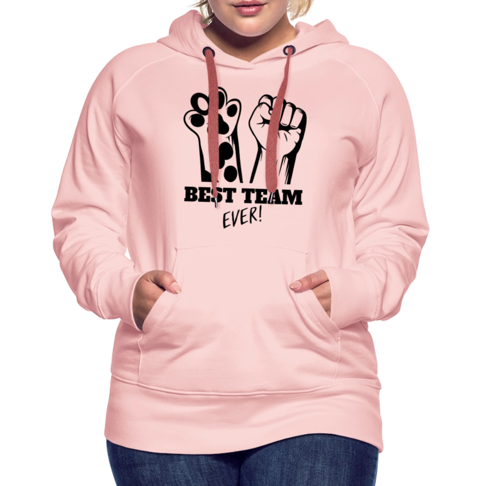 LiNBW.  Frauen Hoodie Best Team Ever - Kristallrosa
