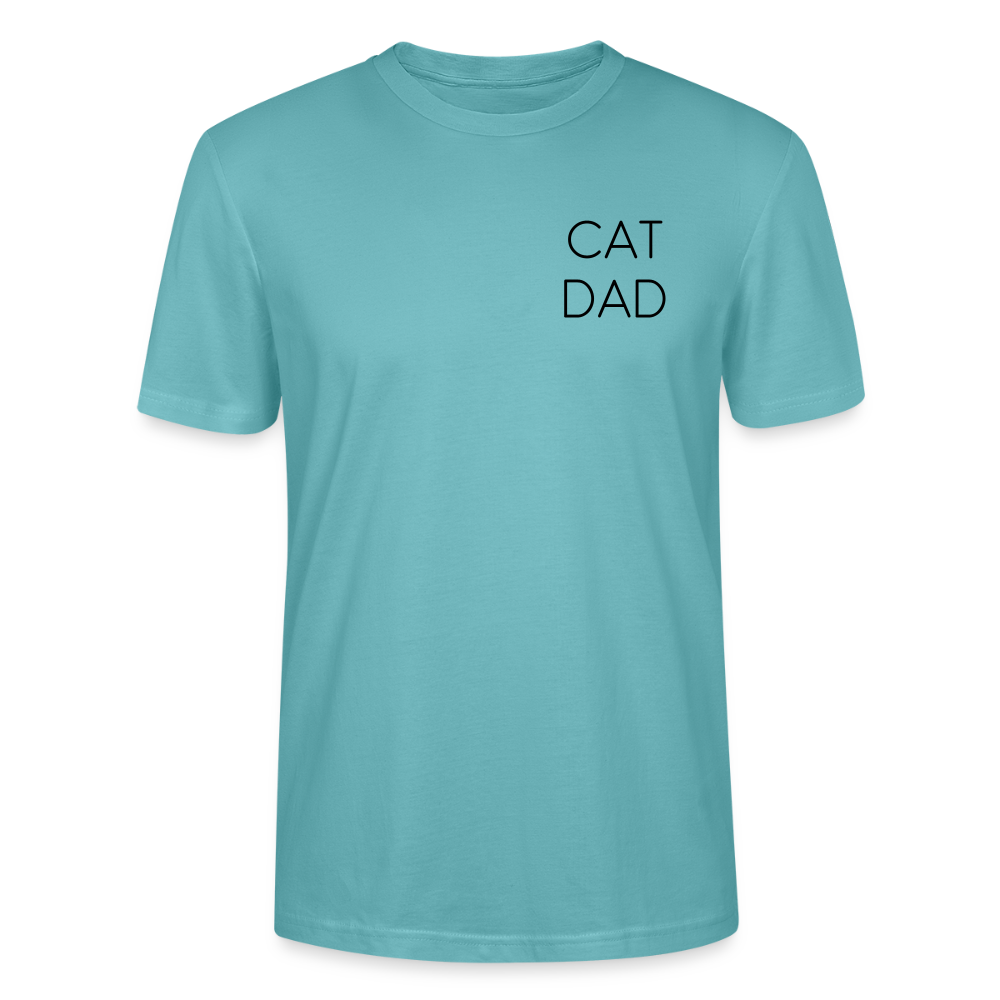 LiNBW. Männer T-Shirt Stolzes Personal einer Katze - Pastelltürkis