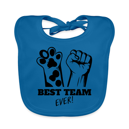 LiNBW. Lätzchen Best Team Ever - Pfauenblau