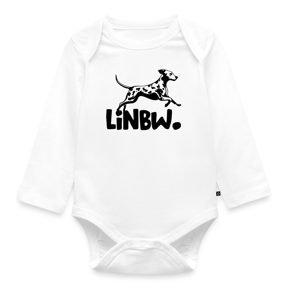 Baby-Body „LINBW Signature“ – Mit Dalmatinerlogo - Weiß