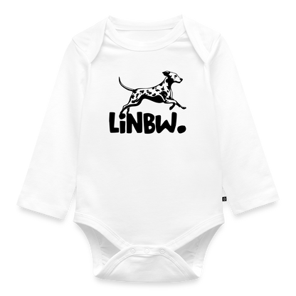 Baby-Body „LINBW Signature“ – Mit Dalmatinerlogo - Weiß