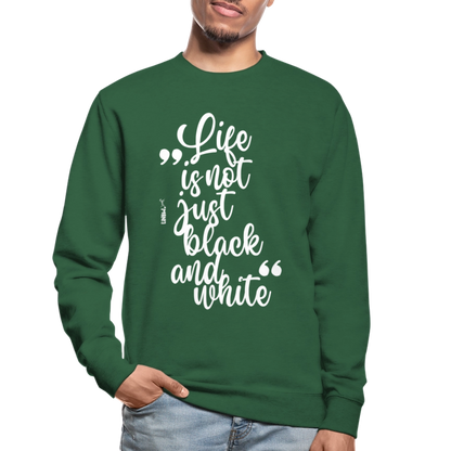 LiNBW. Männer Pullover Life is not just black and white - Grün