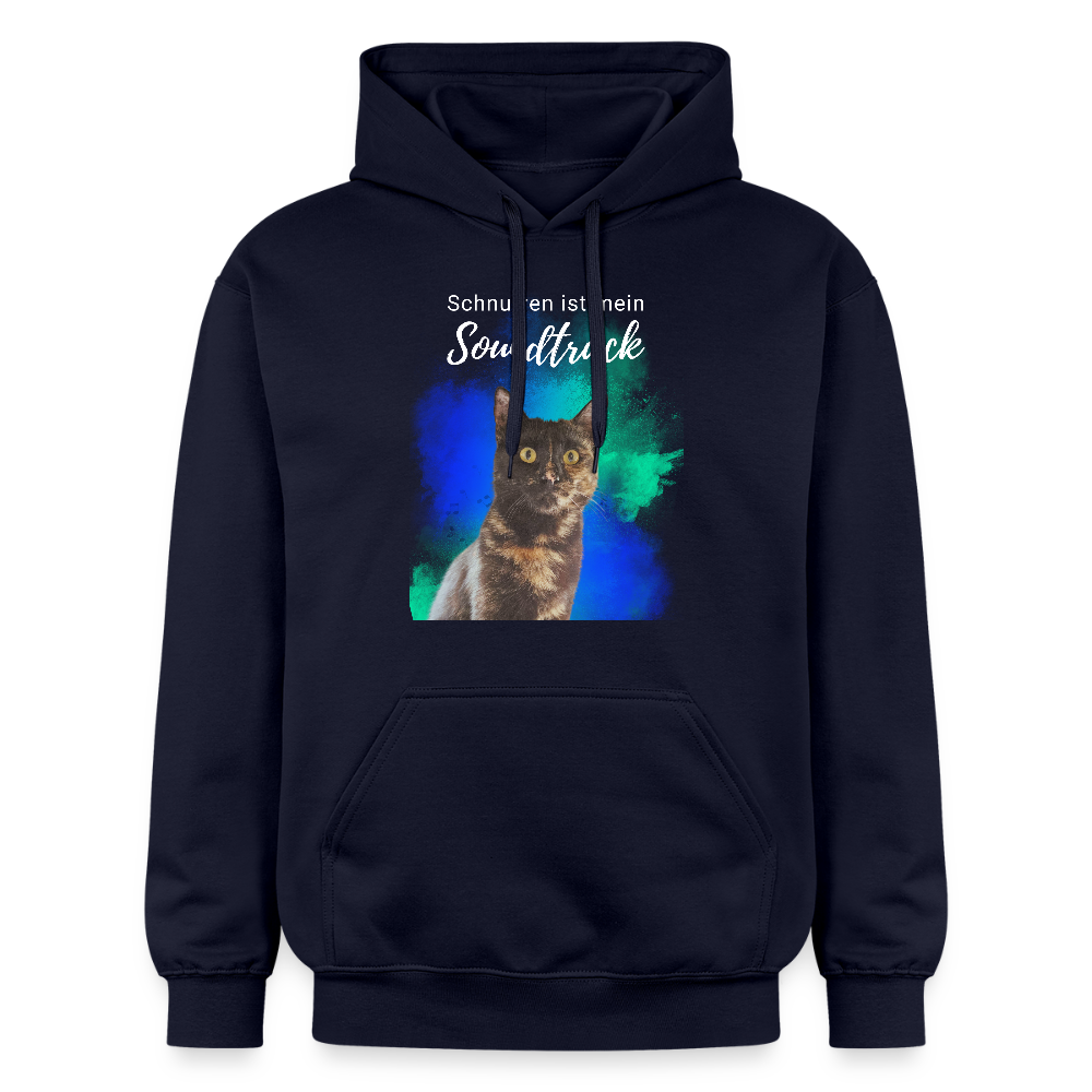 LiNBW. Männer & Frauen Hoodie Schnurren ist mein Soundtrack - Navy