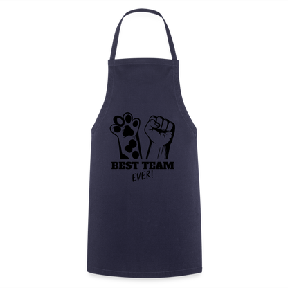 Kochschürze „Best Team Ever!“ – Mensch & Tier, unschlagbar vereint - Navy