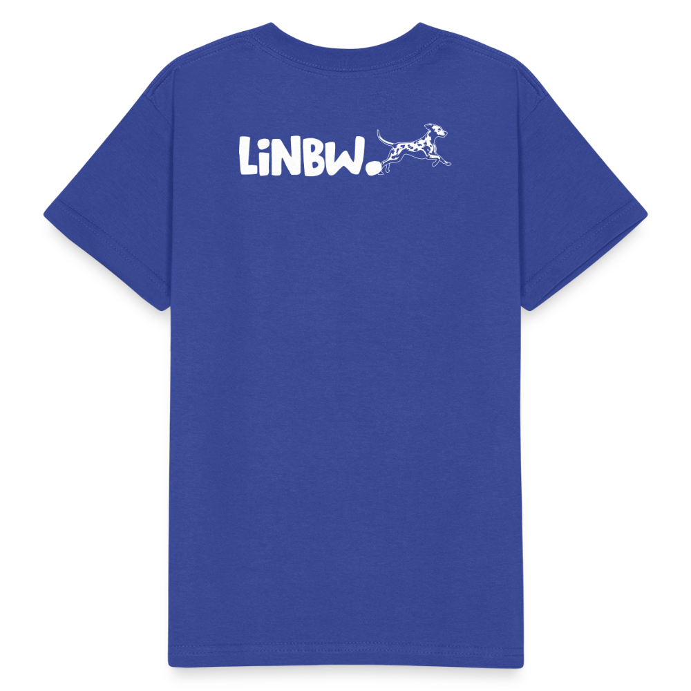 Kinder-T-Shirt – Life is not just black and white | Statement-Shirt mit Haltung - Royalblau