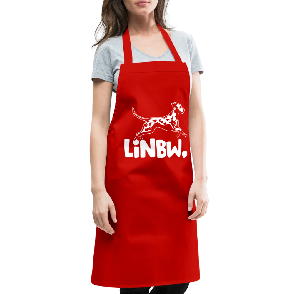 Kochschürze mit LINBW-Logo – schlicht, stilvoll & bewusst - Rot