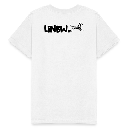 Kinder-T-Shirt – Life is not just black and white | Statement-Shirt mit Haltung - Weiß