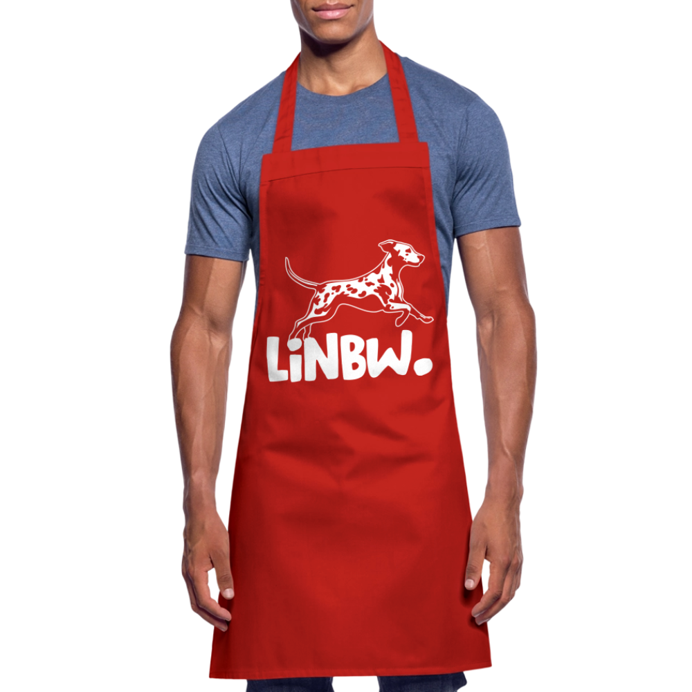 Kochschürze mit LINBW-Logo – schlicht, stilvoll & bewusst - Rot