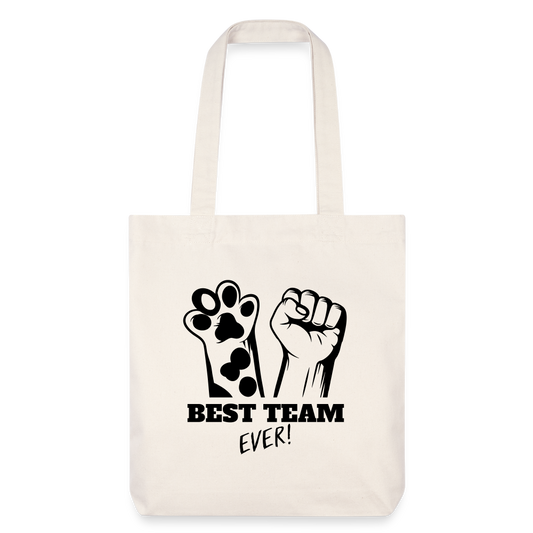 LiNBW. Stoffbeutel Best Team Ever - Naturweiß