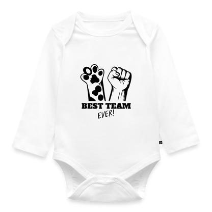 Baby-Body „Best Team Ever!“ – Für kleine Tierfreunde mit Power - Weiß