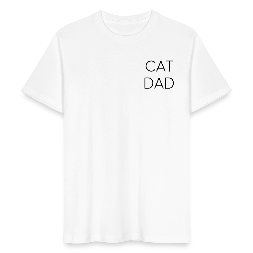 LiNBW. Männer T-Shirt Stolzes Personal einer Katze - Weiß