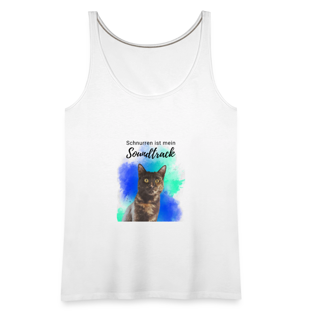LiNBW. Frauen Tank-Top Schnurren ist mein Soundtrack - Weiß