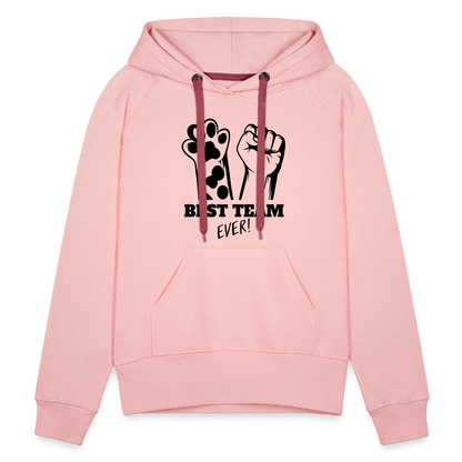LiNBW.  Frauen Hoodie Best Team Ever - Kristallrosa