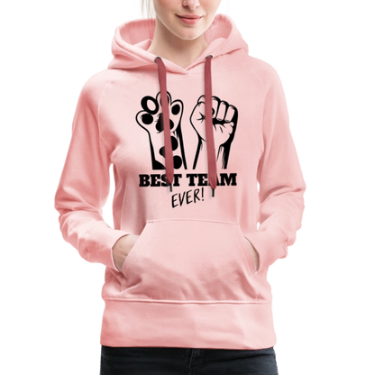 LiNBW.  Frauen Hoodie Best Team Ever - Kristallrosa