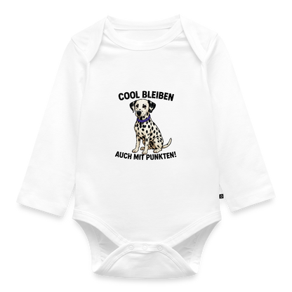 Baby-Body „Cool bleiben – auch mit Punkten!“ - Weiß