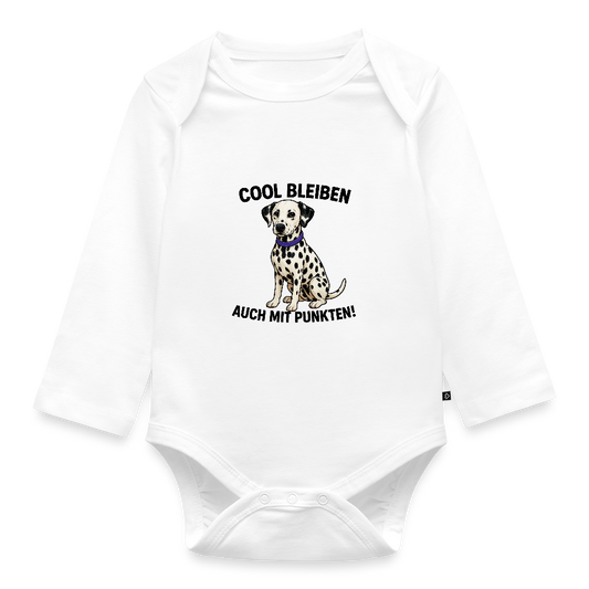 Baby-Body „Cool bleiben – auch mit Punkten!“ - Weiß