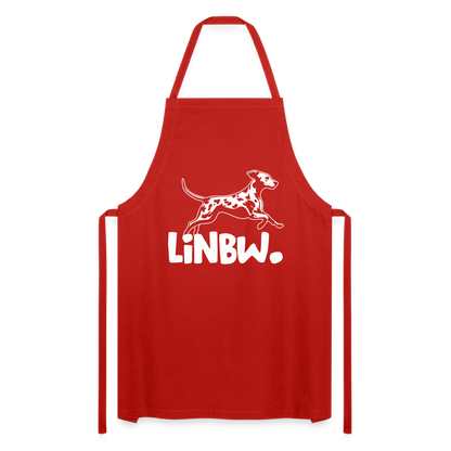 Kochschürze mit LINBW-Logo – schlicht, stilvoll & bewusst - Rot