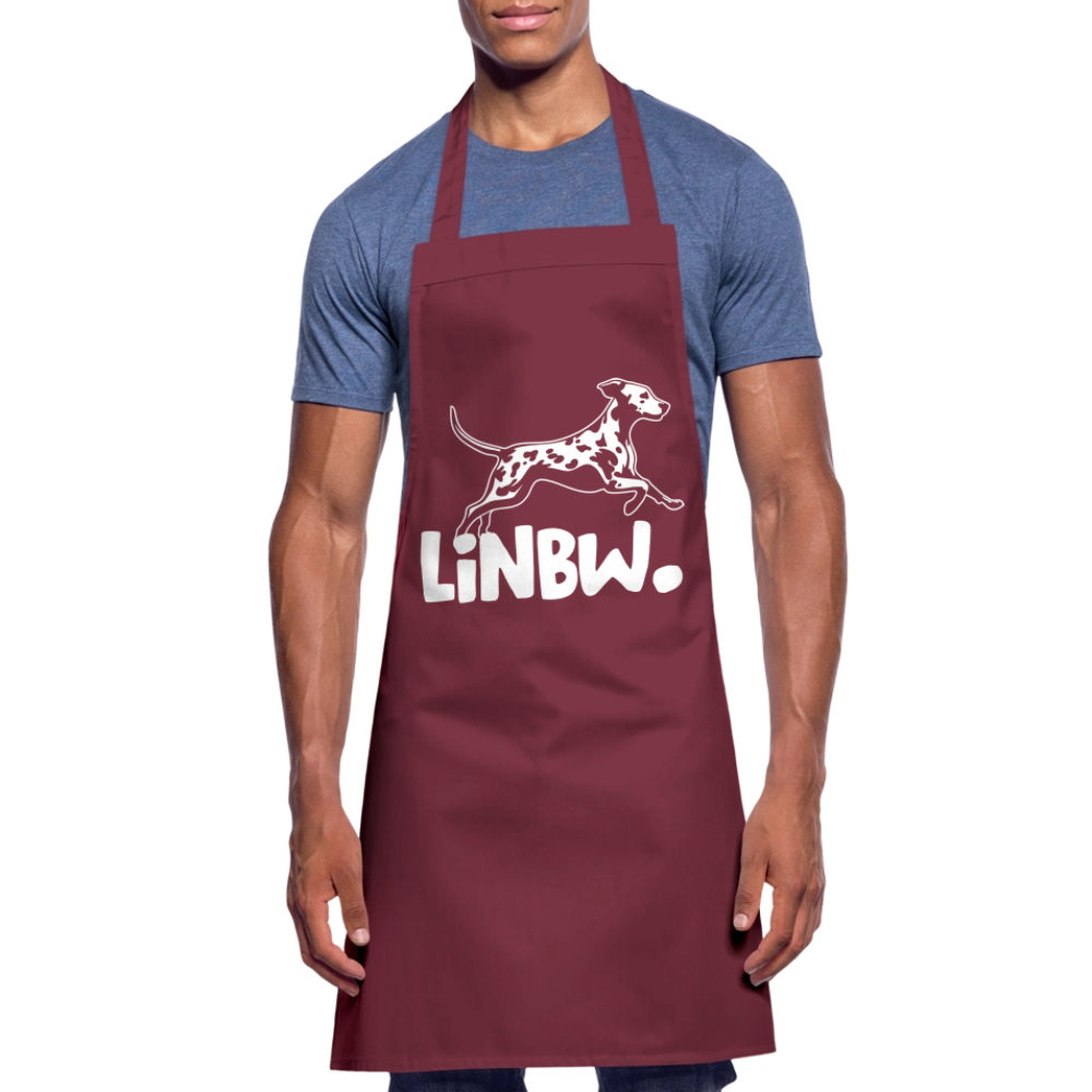 Kochschürze mit LINBW-Logo – schlicht, stilvoll & bewusst - Bordeaux