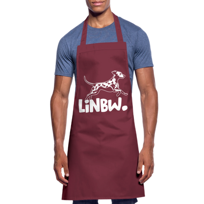 Kochschürze mit LINBW-Logo – schlicht, stilvoll & bewusst - Bordeaux