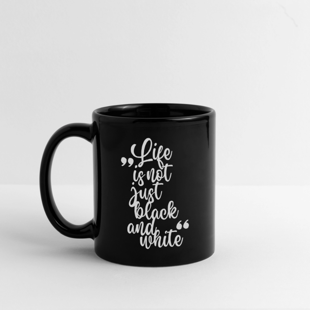 LiNBW. Keramiktasse Life is not just black and white - Schwarz