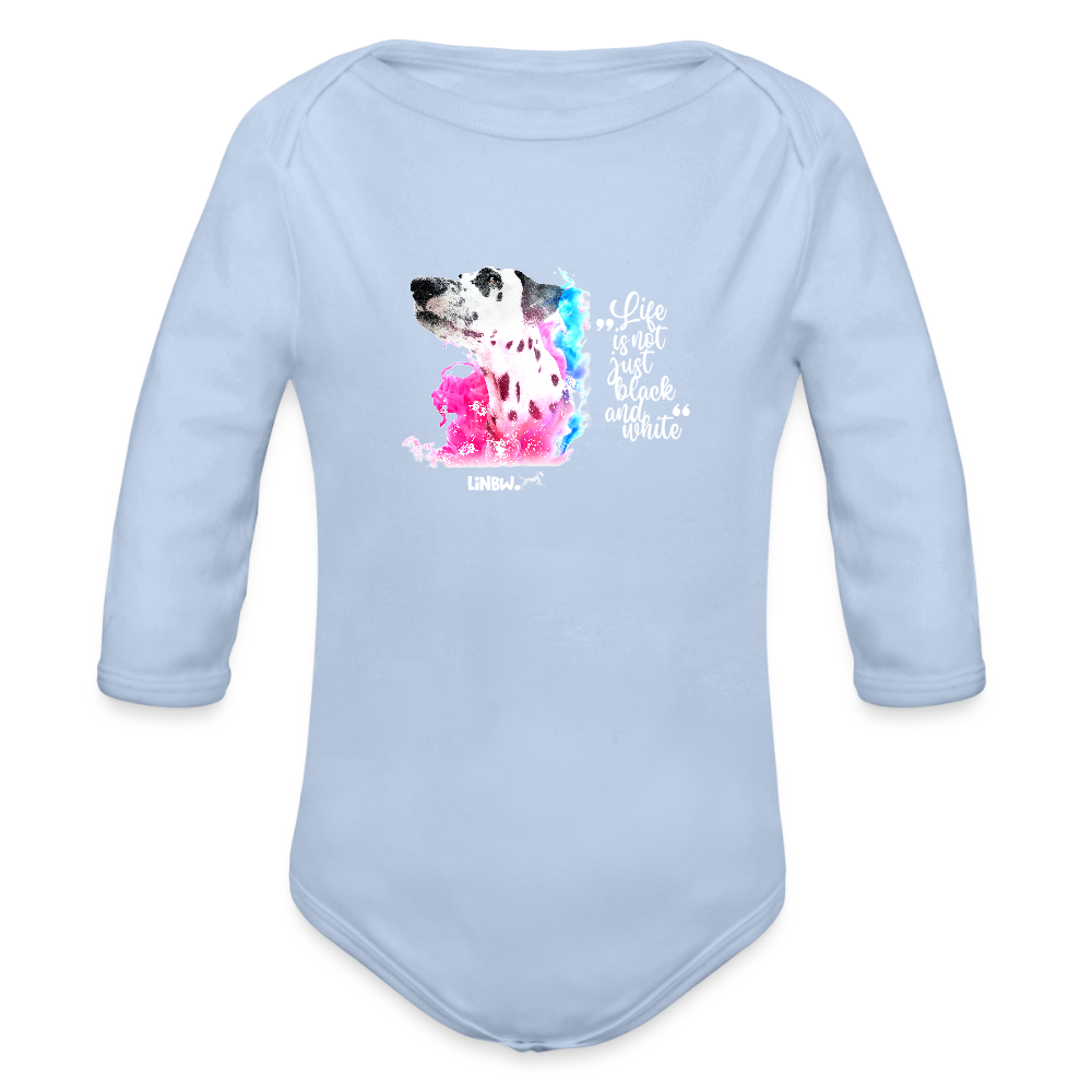 Baby-Body „Life is not just black and white – mit Dalmatiner Boa“ - Sky