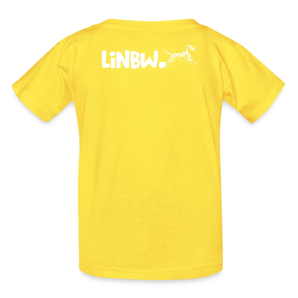 Kinder-T-Shirt – Life is not just black and white | Statement-Shirt mit Haltung - Gelb