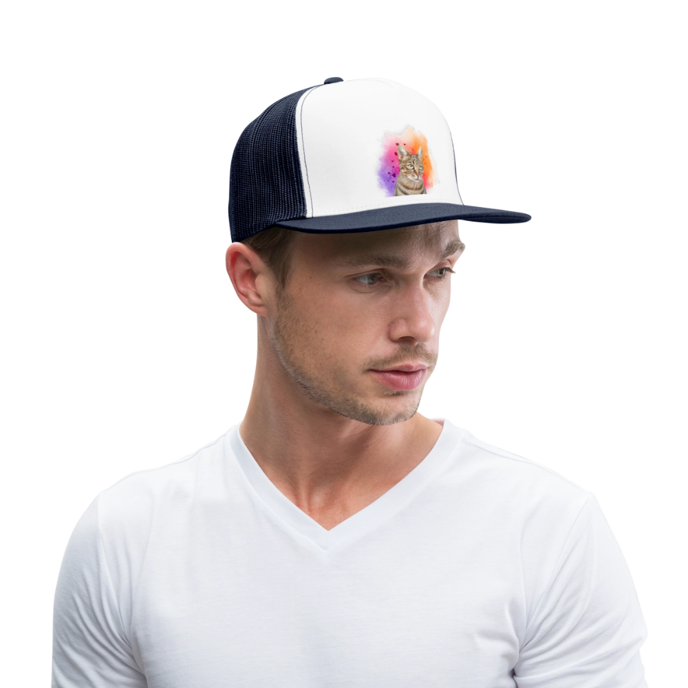 LiNBW. Cap Katze Pedro - Weiß/Navy