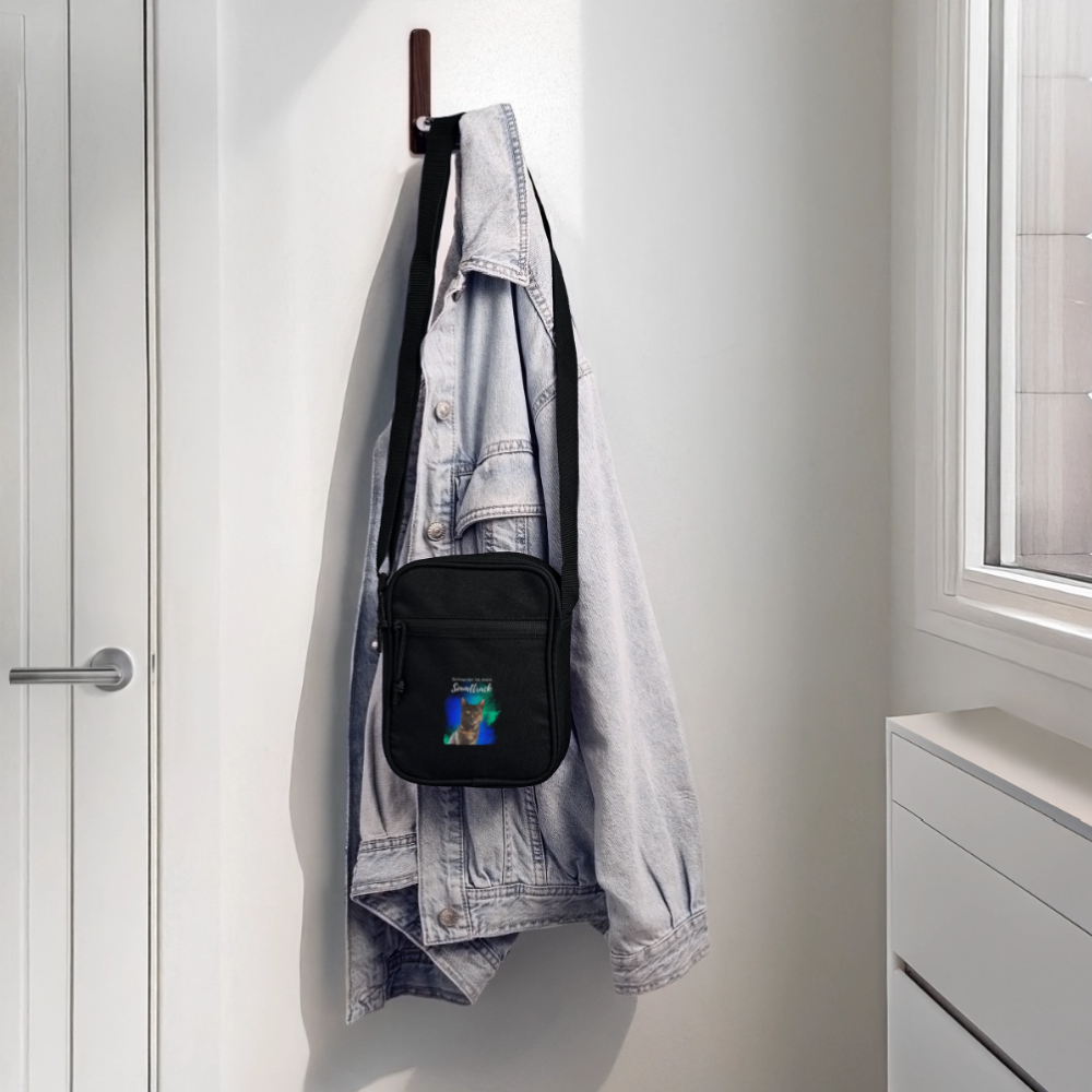 LiNBW. Crossbody Bag Schnurren ist mein Soundtrack - Schwarz