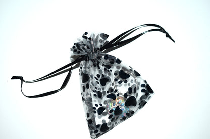keychain paw print colorful